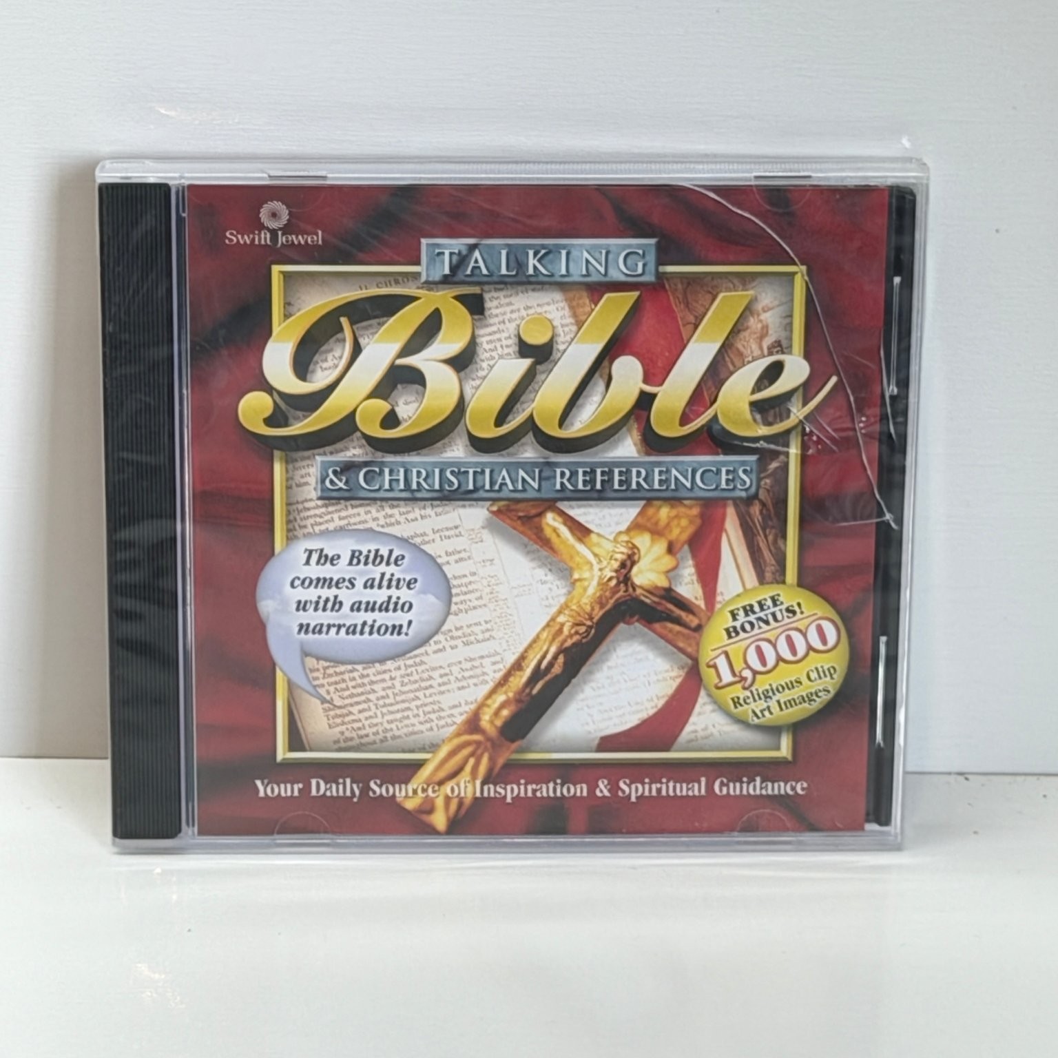 Talking Bible & Christian References CD-ROM Win 98+ Cracked Case Sealed
