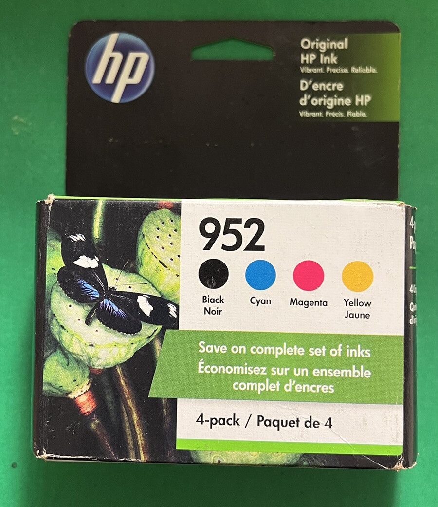 Genuine HP 952 Ink Cartridge Combo For HP8720 8730 8740 Printer-OEM-NoBox-4PK