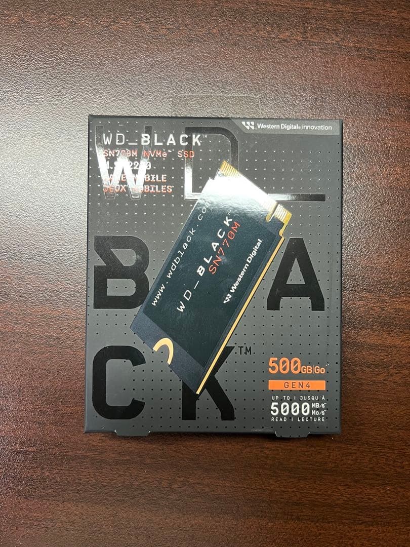 Western Digital WD_BLACK SN770M 500GB M.2 2230 PCIe Gen4 NVMe SSD Unused