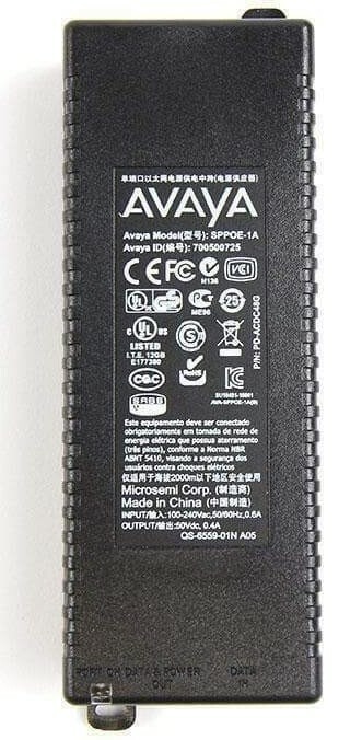 Authentic Avaya SPPOE-1A Injector Power Adapter Block 50V 0.4A 20W Power Supply
