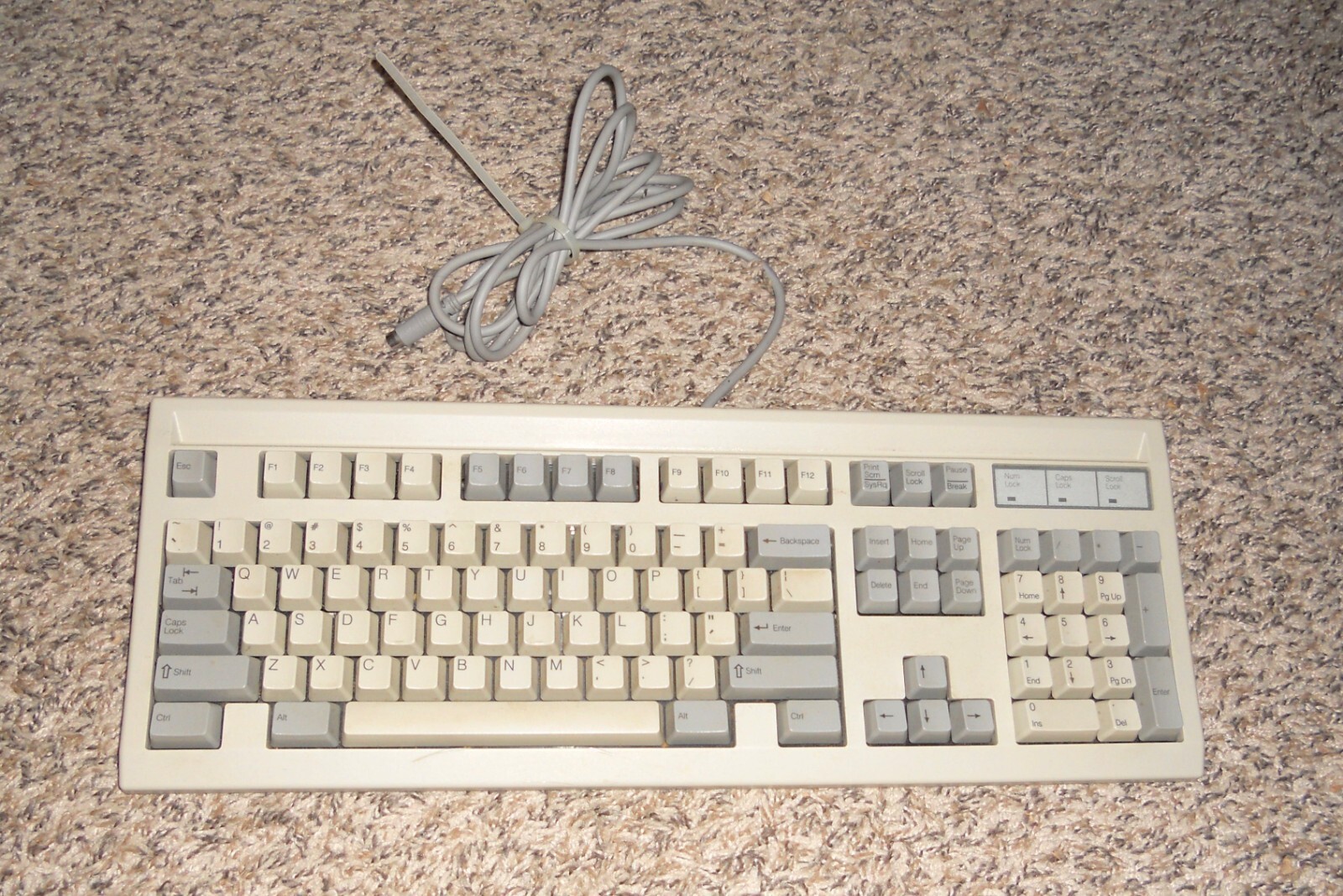 Vintage Nec Technologies Model Rt101 Computer Keyboard Untested
