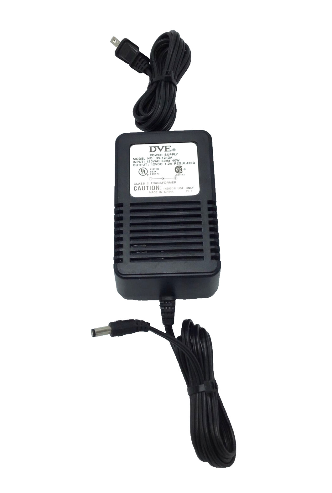 DVE Power Supply, DV-1212A, DC 12V 1.2A, Genuine