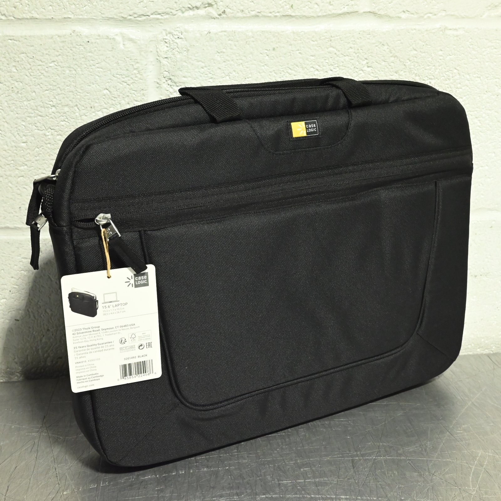 Case Logic VNAI-215 15.6" Laptop Briefcase Carrying Case Black 3201492 NEW