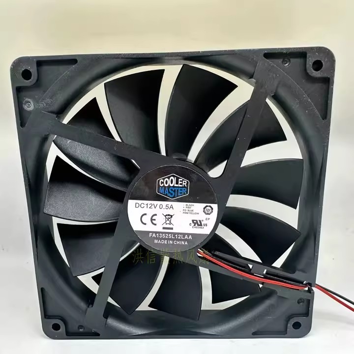 1PCS Chassis Fan 135x25mm 12V 0.5A Power Supply Fan 2-Wire FA13525L12LAA