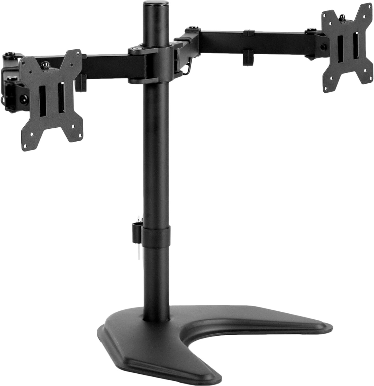 VIVO STAND-V002F Dual LED LCD Monitor Free-Standing Desk Stand for 2 Screens up