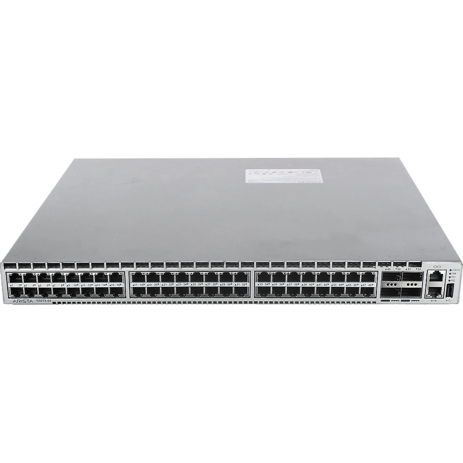 Arista DCS-7050TX-64-R 48x RJ45 1/10GBASE-T 4x QSFP+ Switch R-F+ Lifetime WRNTY