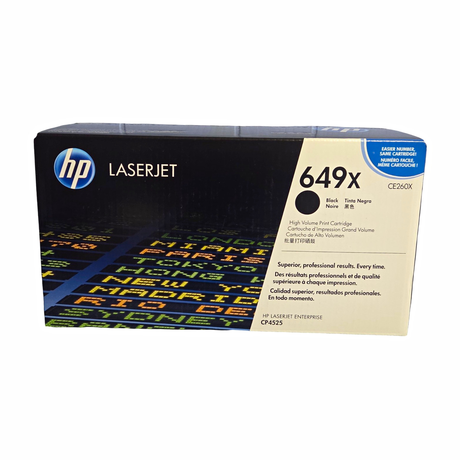 HP Genuine 649X CE260X Black High Yield Laser Toner for LaserJet CP4525