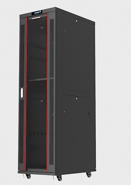 32U 32" Depth Server Rack It Data Network Rack New Cabinet Enclosure - Open Box