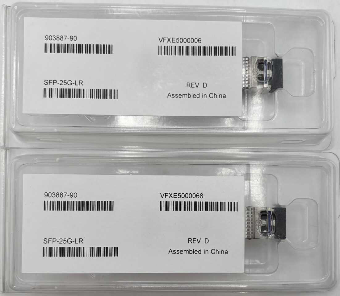 LOT OF 2 ALCATEL LUCENT GENUINE SFP-25G-LR 903887-90 PREMIUM TRANSCEIVERS