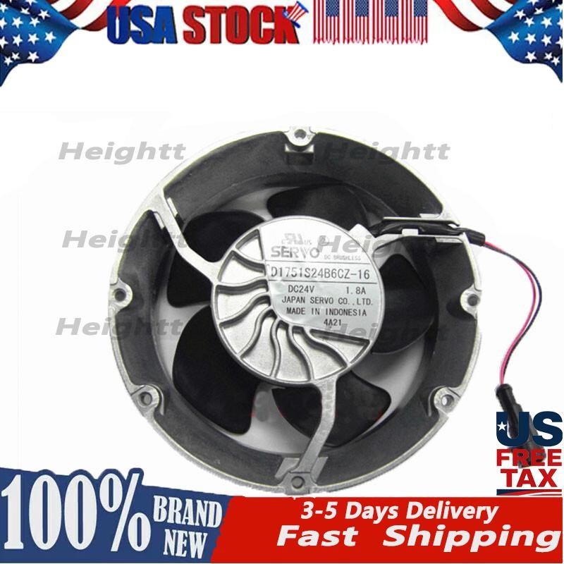 1PC SERVO D1751S24B6CZ-16 DC24V 1.8A ABB Inverter Cooling Fan US Free TAX