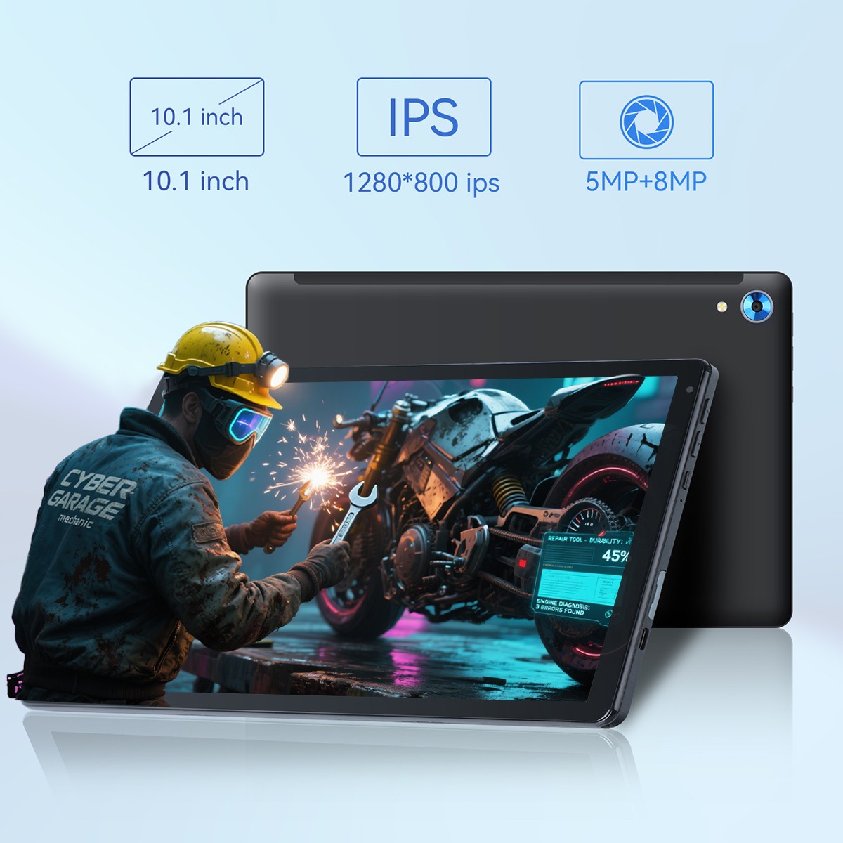 8 Core A523 Tablet Android 15 10.1" IPS Touch 24GB+128GB ROM 5000mAh Wifi5G