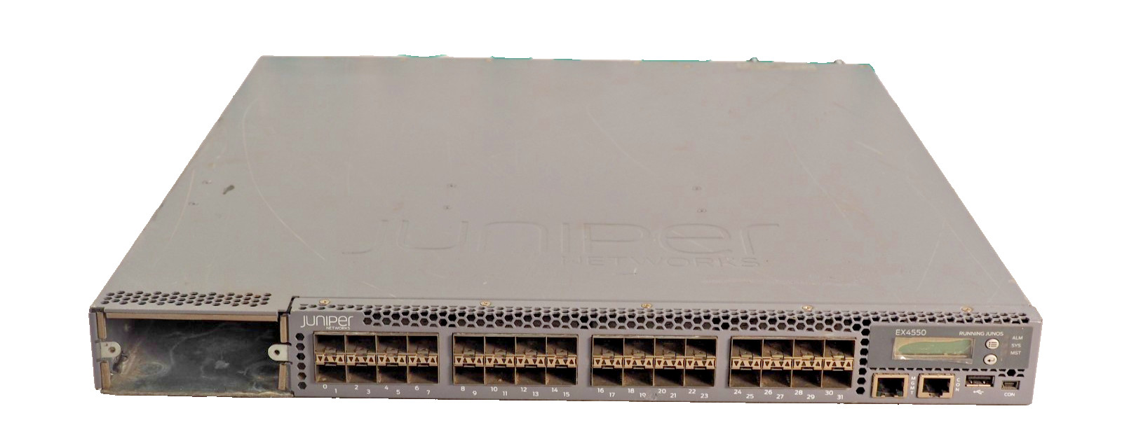 Juniper EX4550-32F-DC-AFO 32-Port 10G Fiber Switch w/1*DC 650W PSU