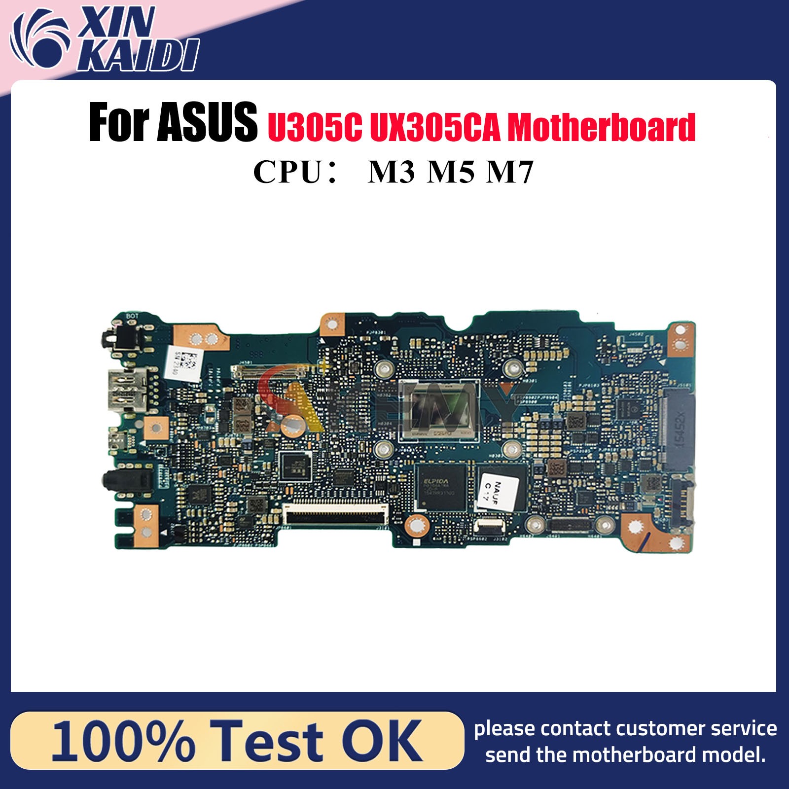 UX305CA Laptop Motherboard For ASUS UX305C U305C Mainboard W/ M3 M5 M7 CPU