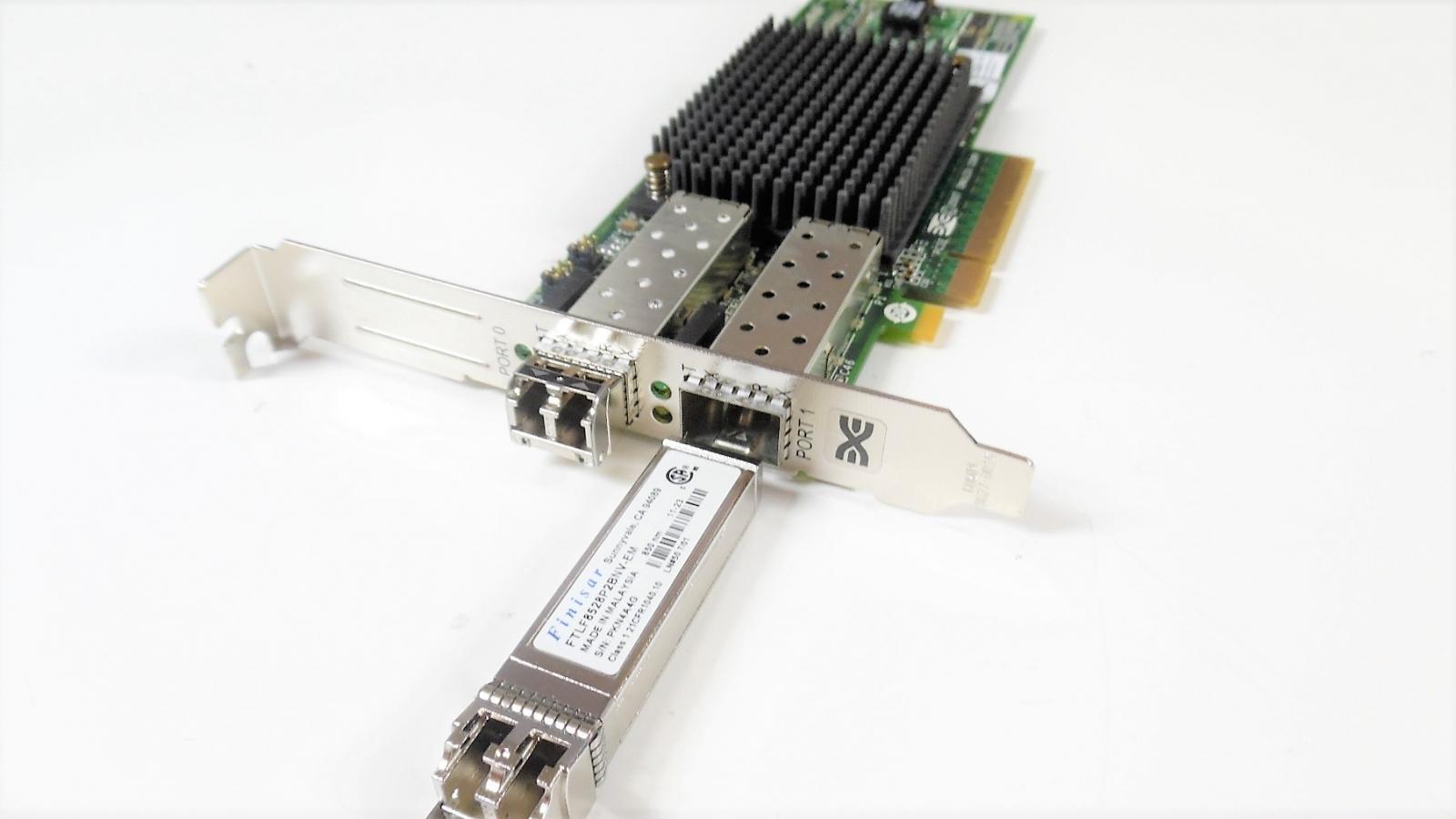 Emulex LPe12002 Dual Port PCI-E Fibre Channel Host Bust Adapter 0C856M K502580