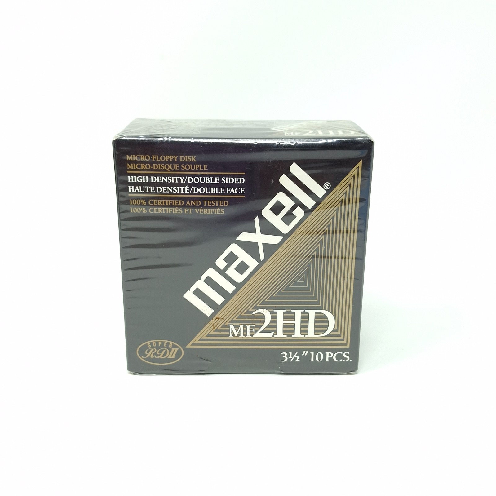 Maxell MF2HD 3.5" IBM Micro Floppy Disks Double Sided High Density 10-Pack - NEW
