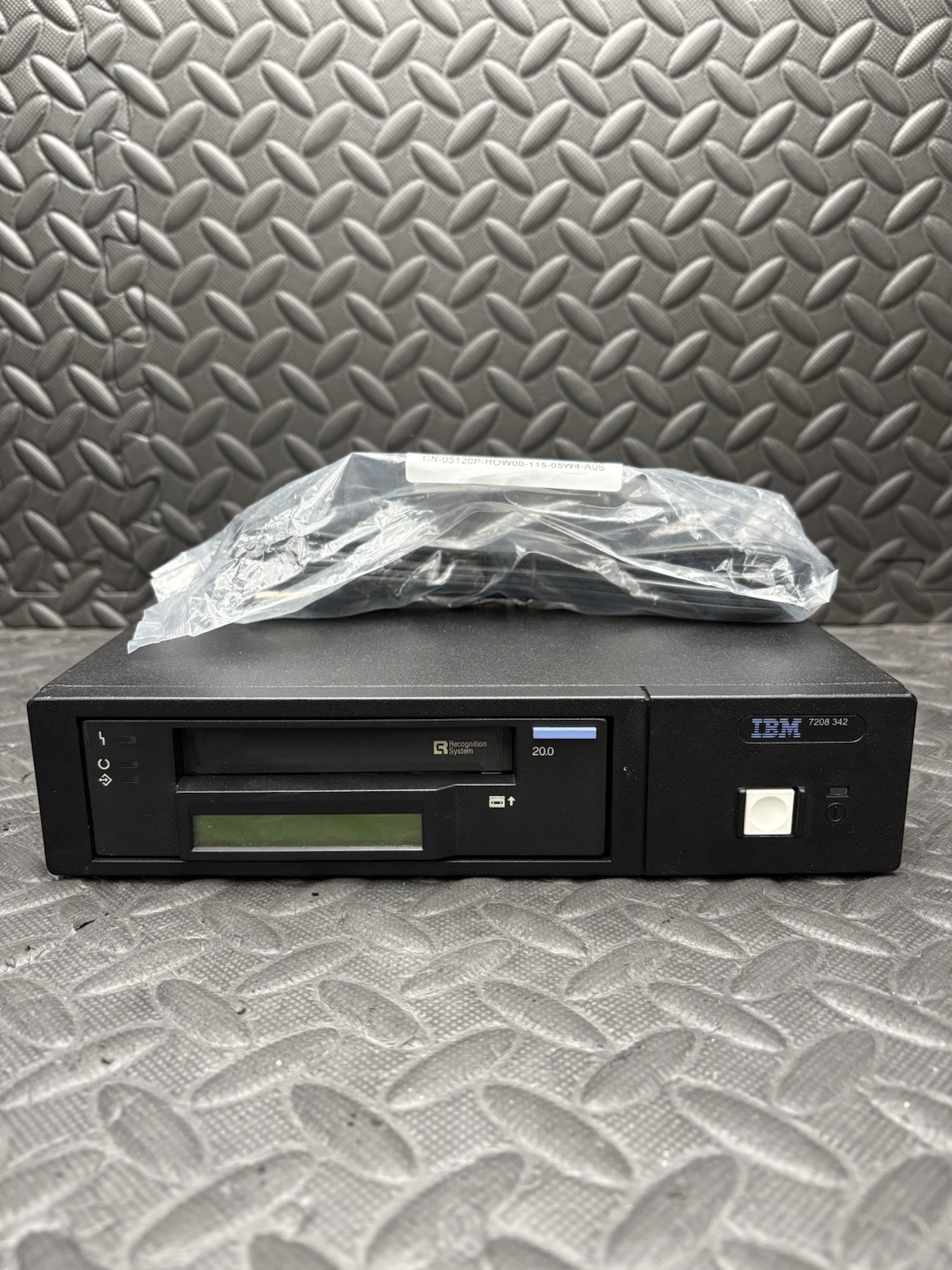 IBM 20GB 8mm Mammoth Tape Drive 7208-342 External Black POWER TESTED ONLY