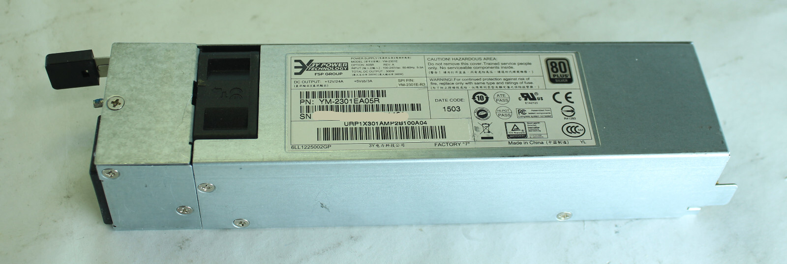 3Y Power Technology FSP YM-2301EA05R 300W 80 Plus Silver Power Supply
