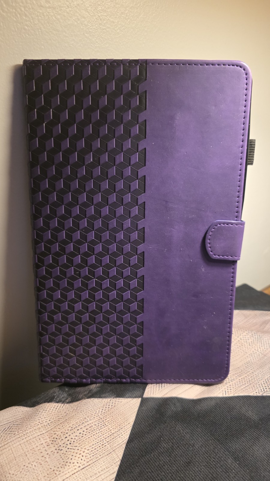 Samsung Galaxy Tab S6 Lite Folio Case Purple Synthetic Leather Card Pocket 10.4"