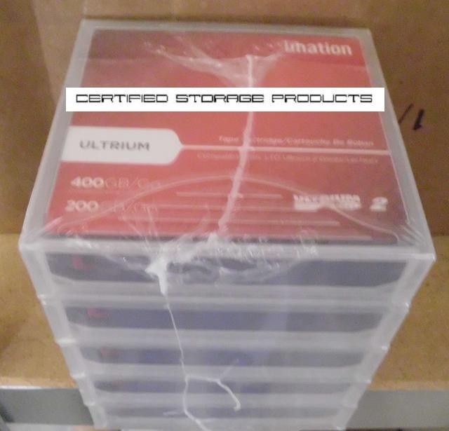 NEW 5/PK Imation 200GB / 400GB LTO Ultrium 2 Data Tape Cartridge LTO2 16598