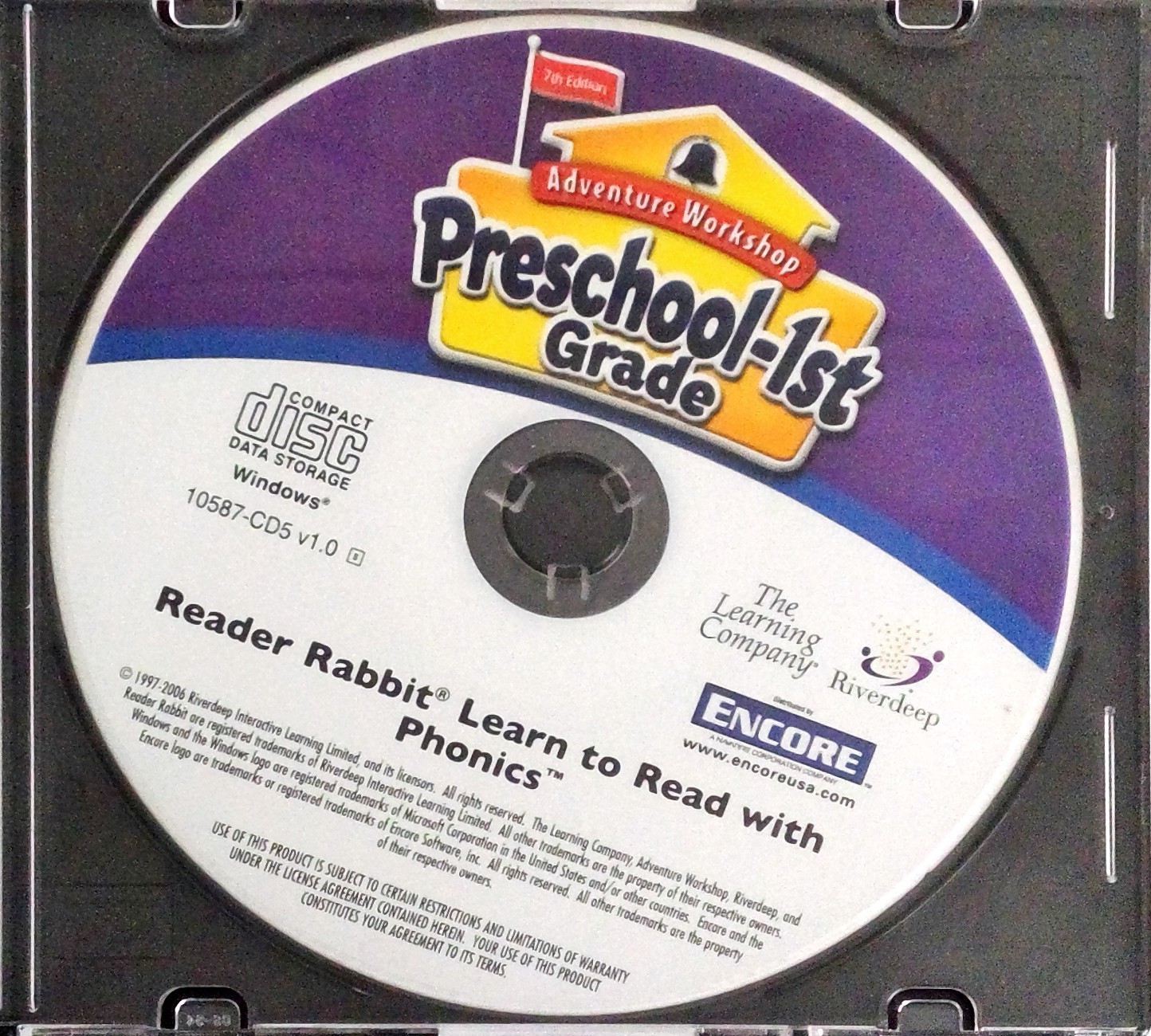 preschool 1sr grade r. rabbit Learn to read w/phonics adventure  workshop disc 