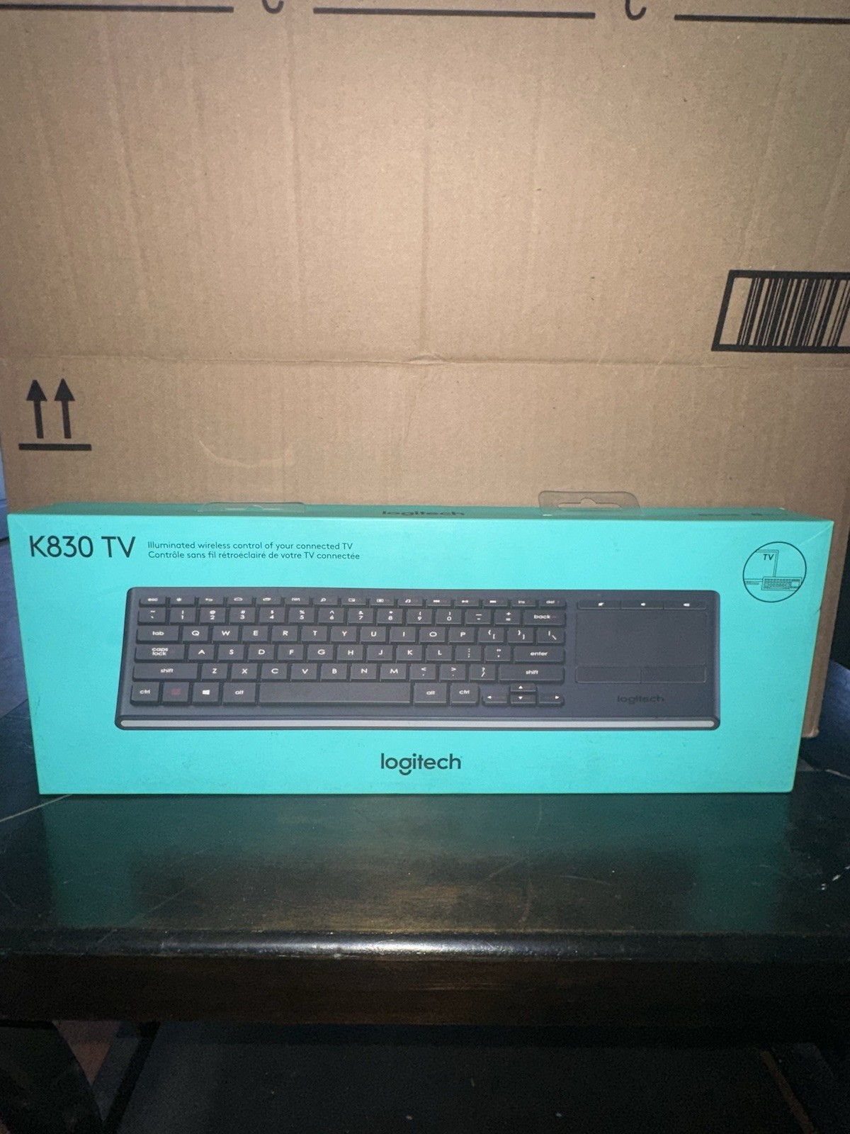 Logitech K830 Tv Backlit Keyboard with Built-in Touchpad  920-007182