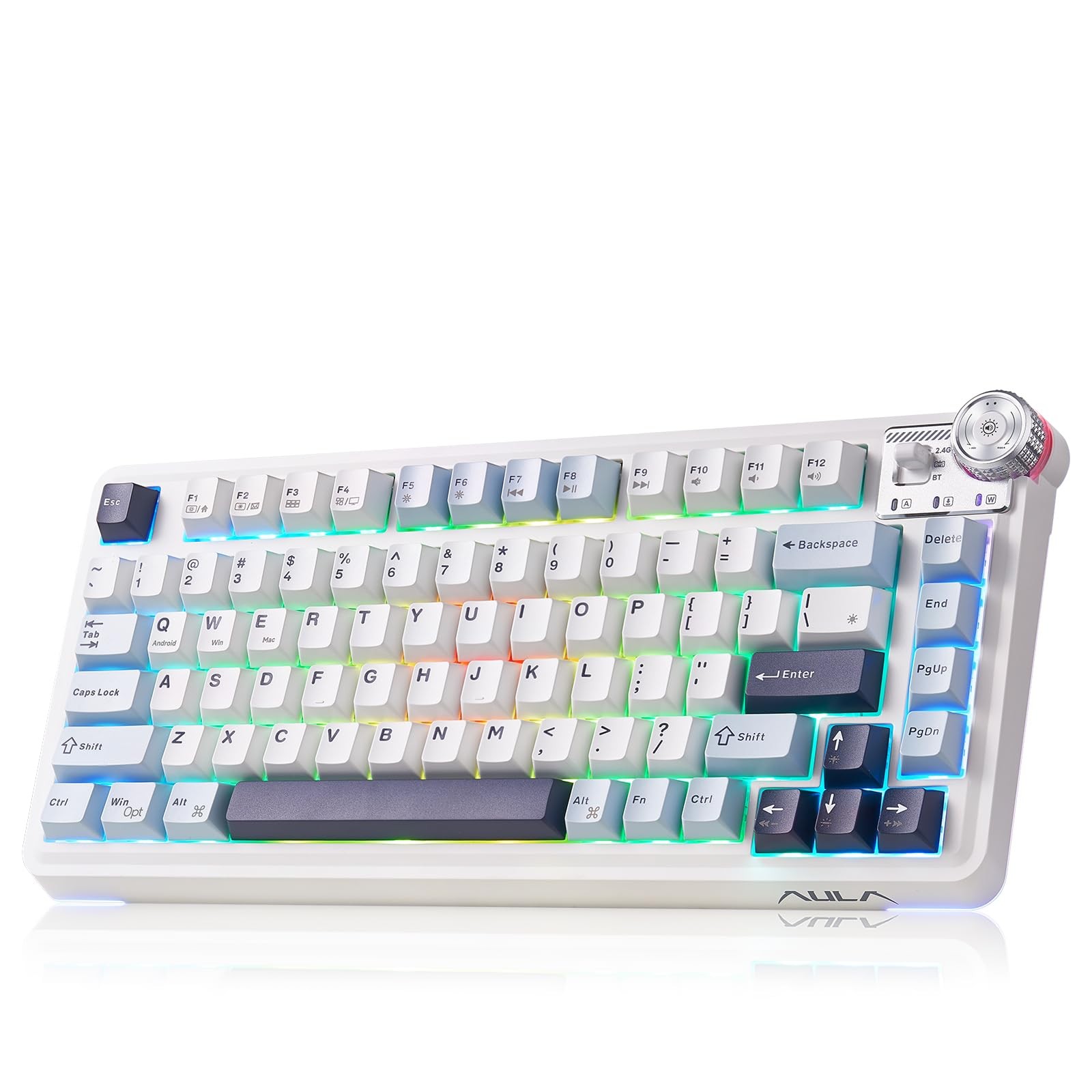 Aula Wireless Mechanical Keyboard,75% Hot Swappable Gaming Keyboard