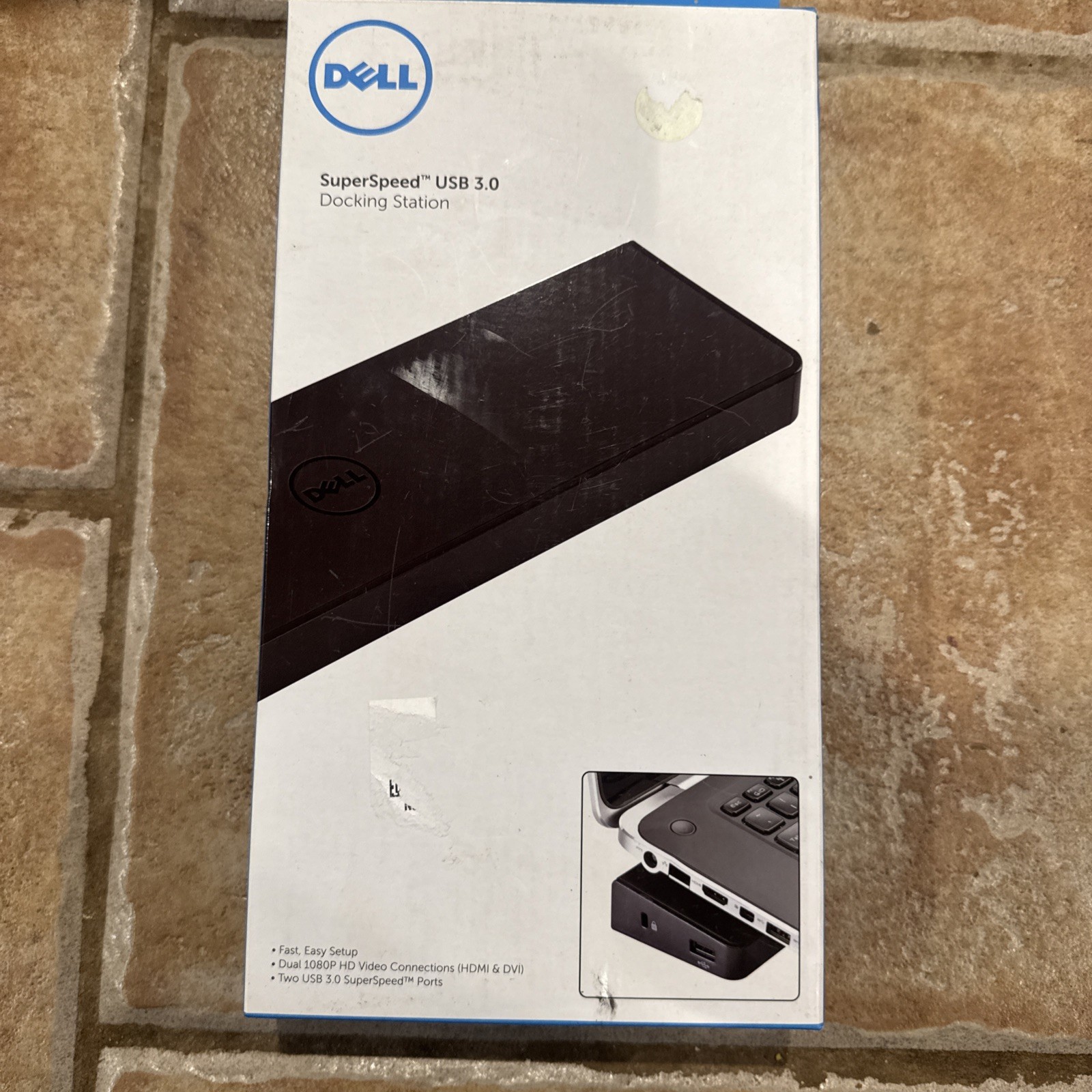 SuperSpeed Docking Station Dell D3000 USB 3.0 DVI HDMI Fast Gigabit