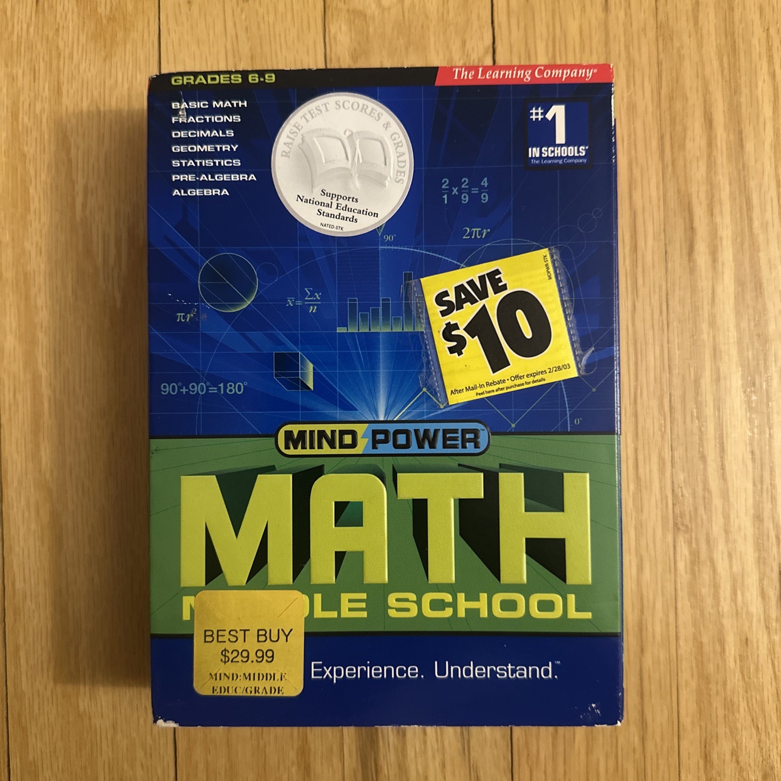 Mind Power Math Middle School Grades 6–9 Complete 4-Disc Set Learning Co