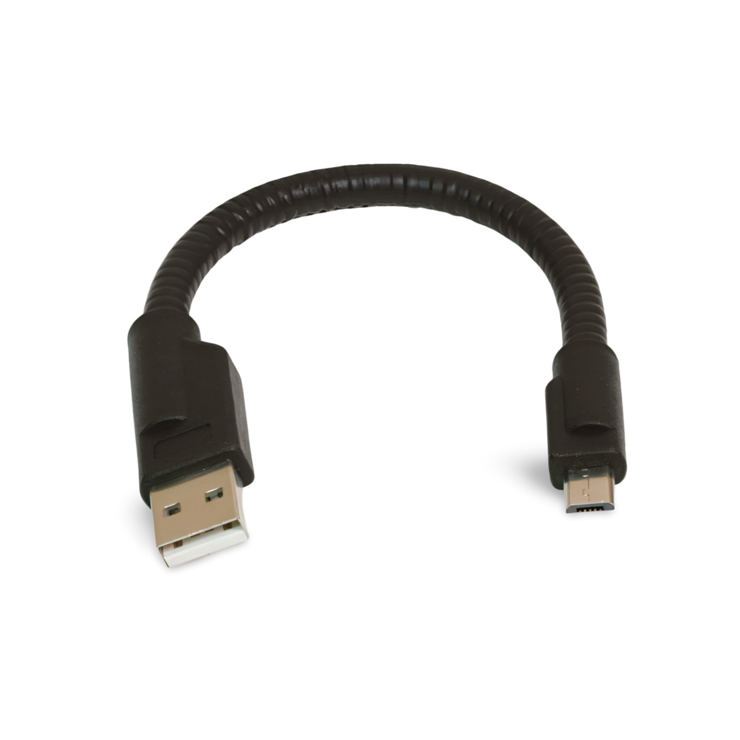 6in USB 2.0 Micro B Gooseneck Cable Flexible - Black