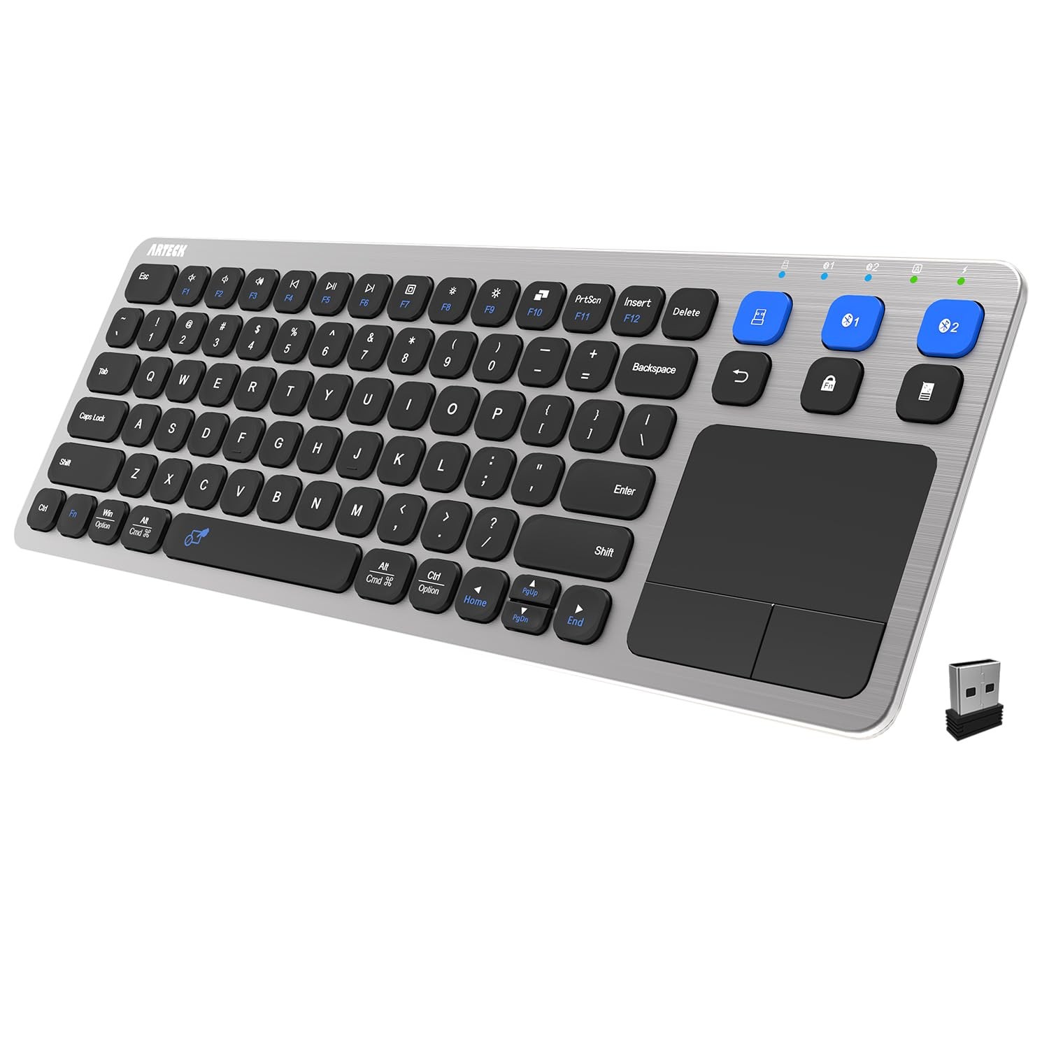 Universal 2.4G Wireless Bluetooth Touch TV Keyboard Multi-Device Media Control