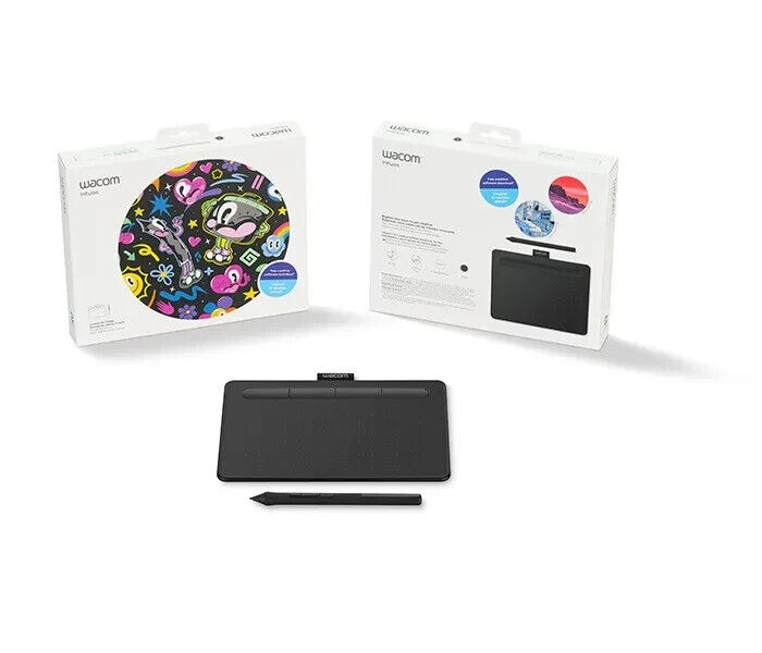 Wacom Intuos S Wireless - Creative Pen Table -3 Bonus Software- Black