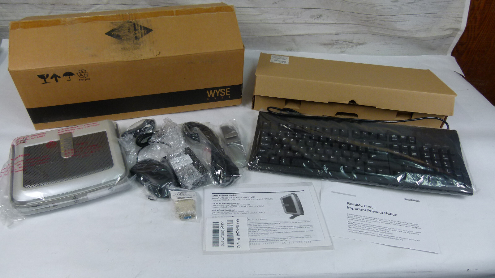 Wyse 902138-01L VXO V10L WTOS 800M 128/256 US Thin Client