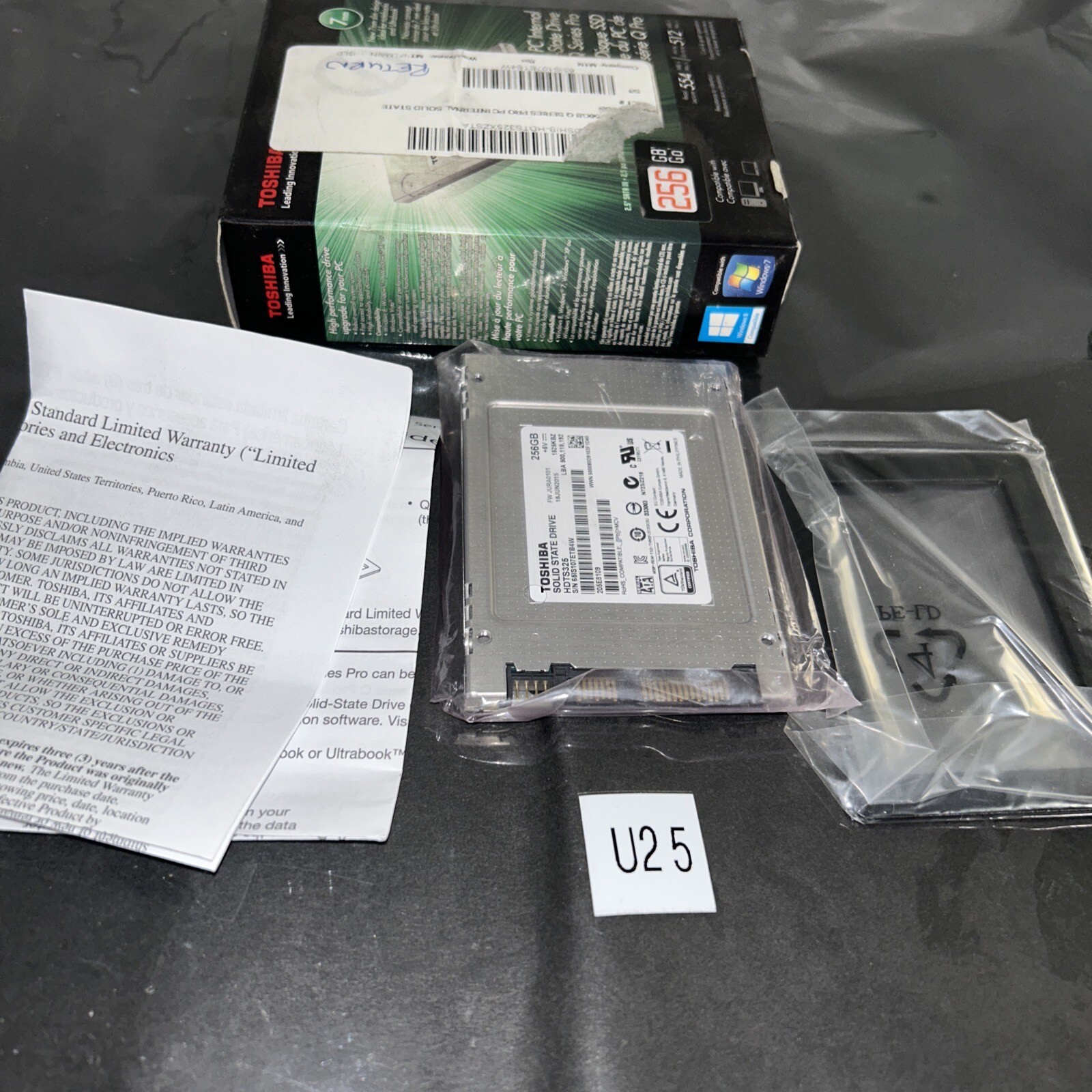 Toshiba 256GB SSD, Internal Solid State Drive, Q Series Pro, HDTS325XZSTA, NIB