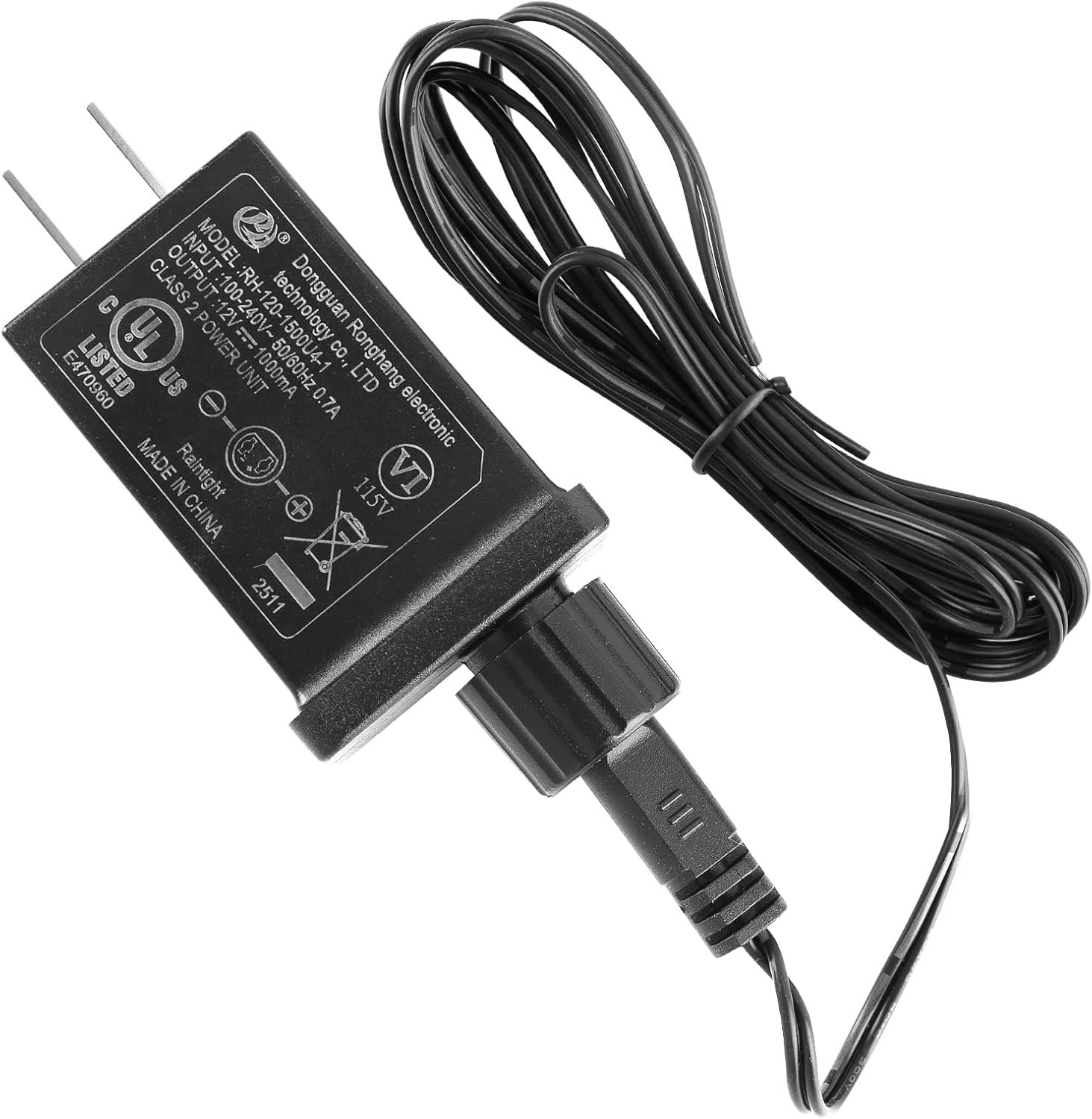 Replacement Yard Inflatable Adapter 12V 1A with 6.6T Extension Cables