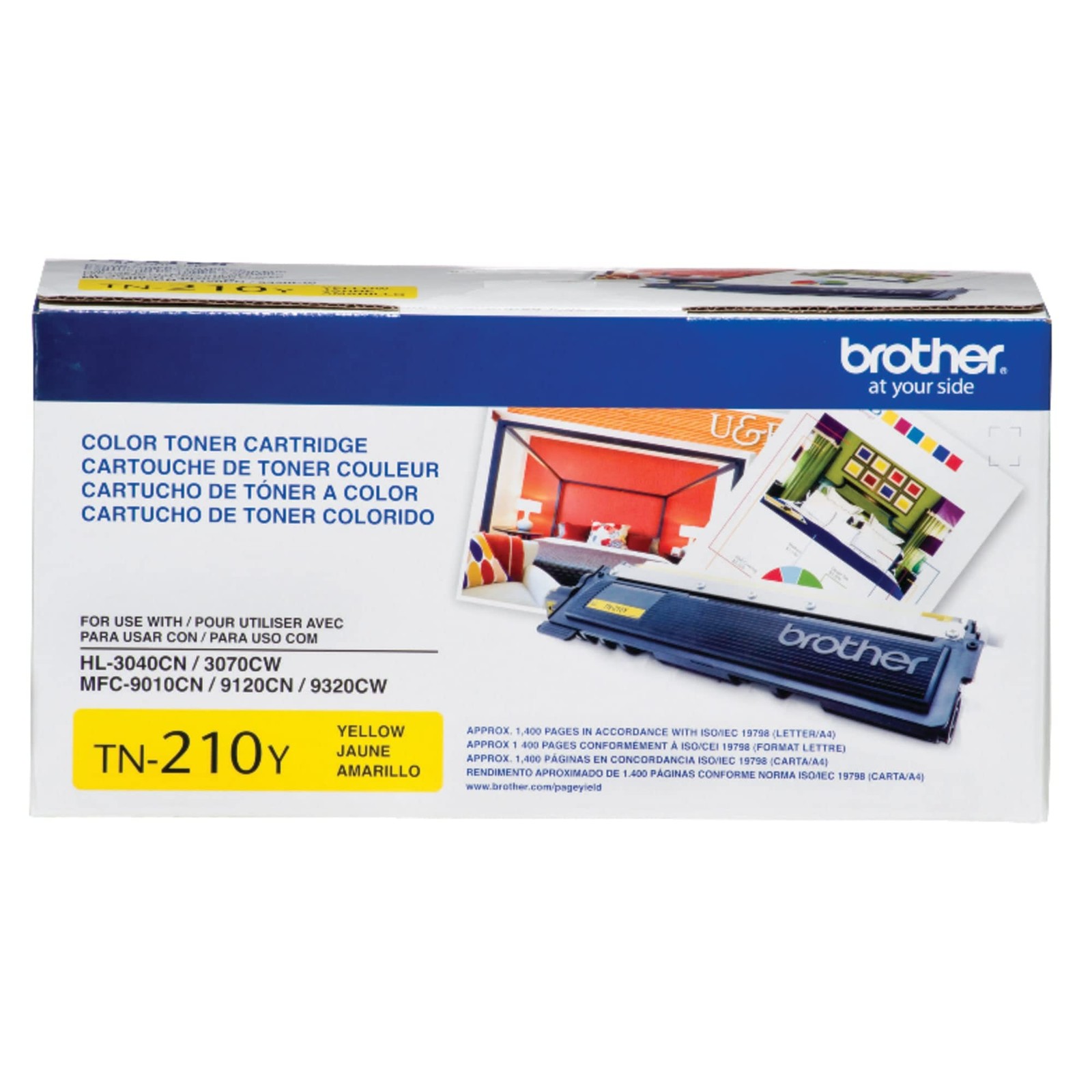 Brother TN210Y Yellow Toner Cartridge Genuine Laser Printer Toner Plus