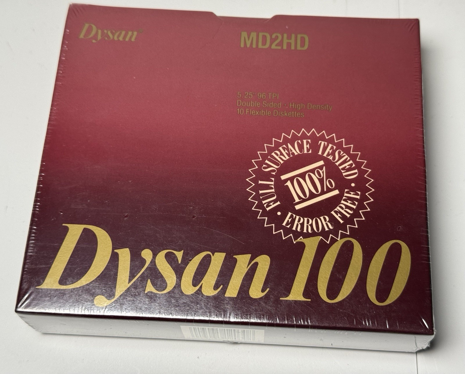Vintage Dysan 100 MD2HD 5.25” Floppy Disks 10 Pack Sealed Double Sided HD | IBM