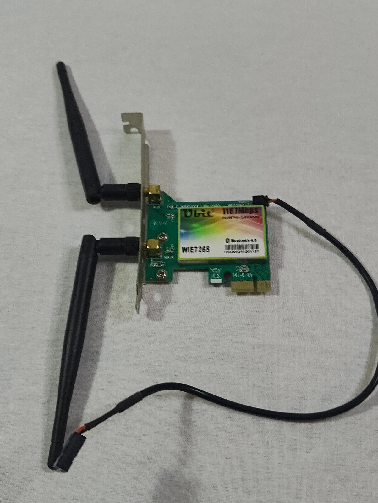 Ubit WiFi Card 1200Mbps Dual-Band 5Ghz-867Mbps/2.4Ghz-300Mbps  w/Antenna