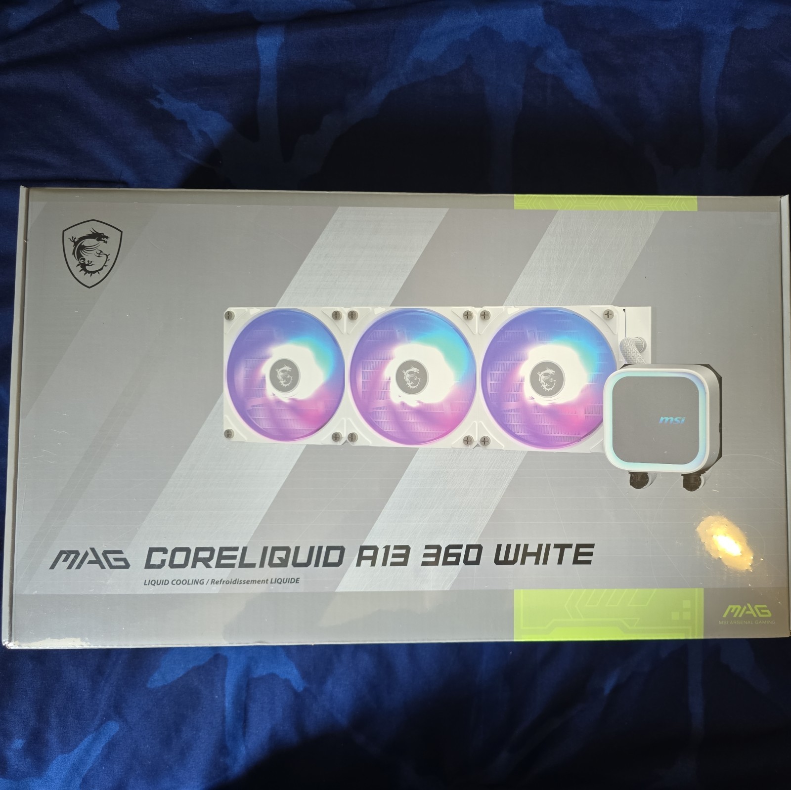 MSI MAG Coreliquid A13 360 White Liquid Cooling RGB Intel AMD BRAND NEW SEALED