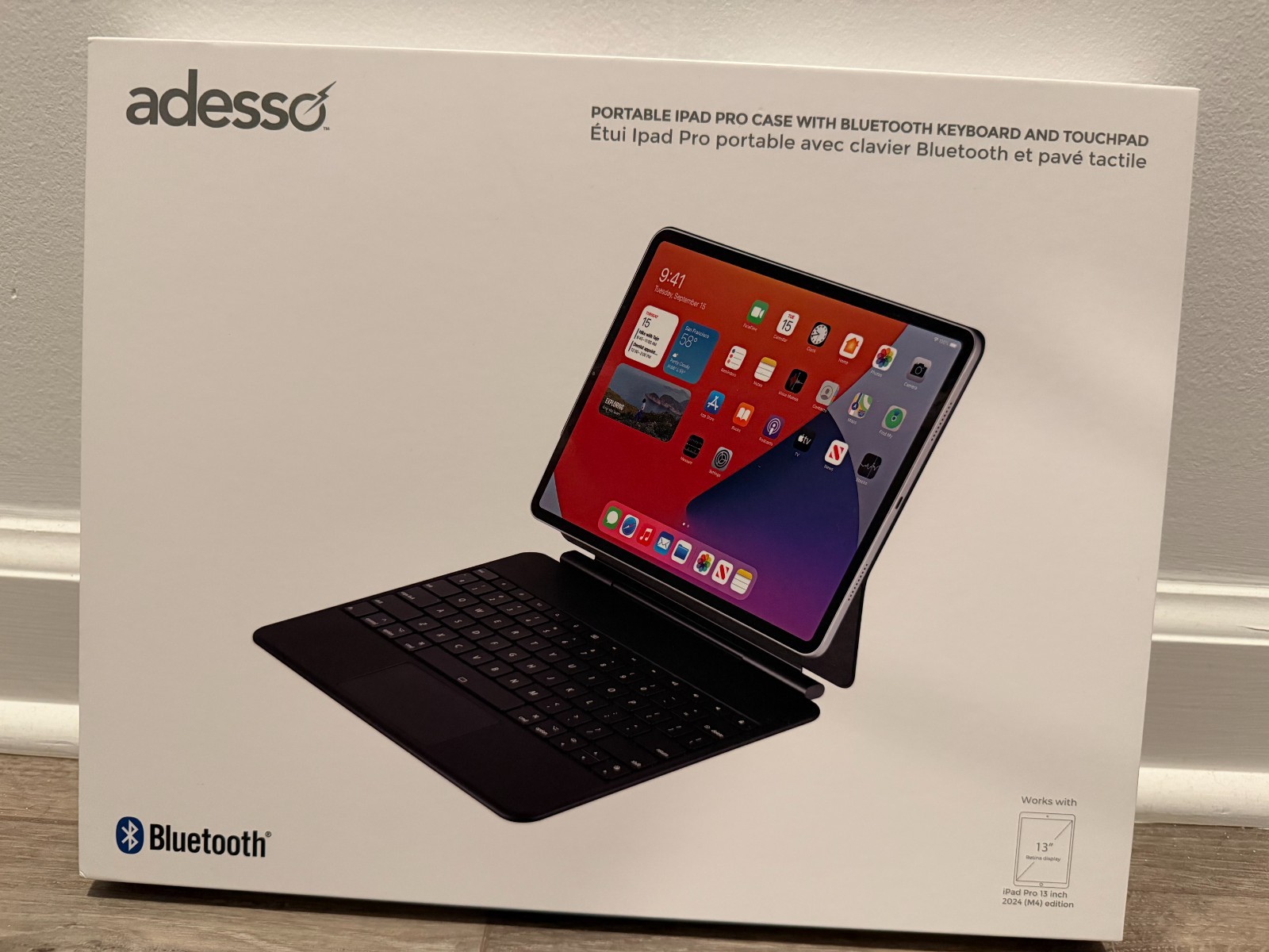 Adesso EasyTouch Folio Keyboard for iPad Pro 13 inch M4 Edition (WKB-7060)
