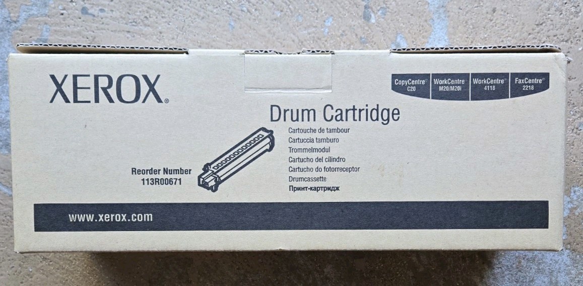 Genuine Xerox 113R00671 (113R671) Black Drum - Factory Sealed