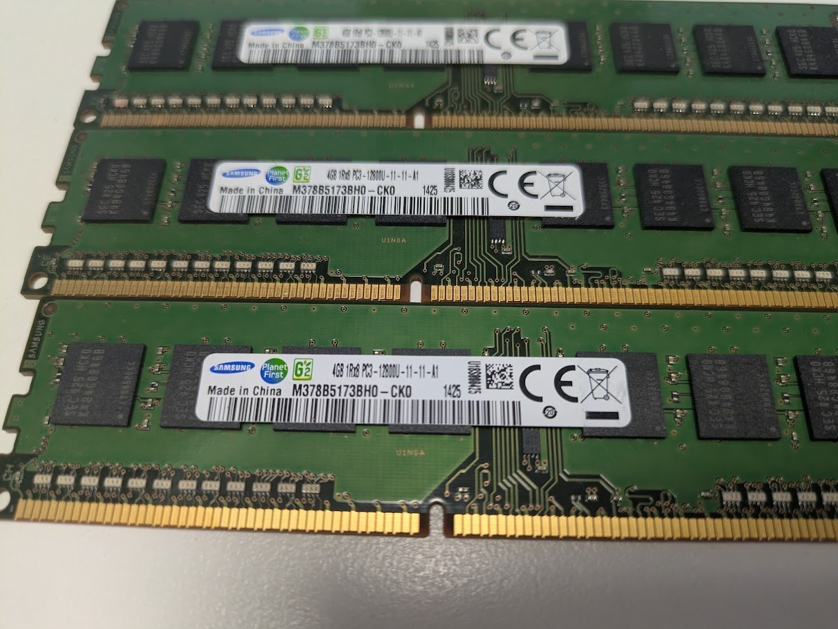 ==BULK LOT== 6x Samsung 4GB DDR3 PC3-12800U 240-Pin DIMM Unbuffered RAM