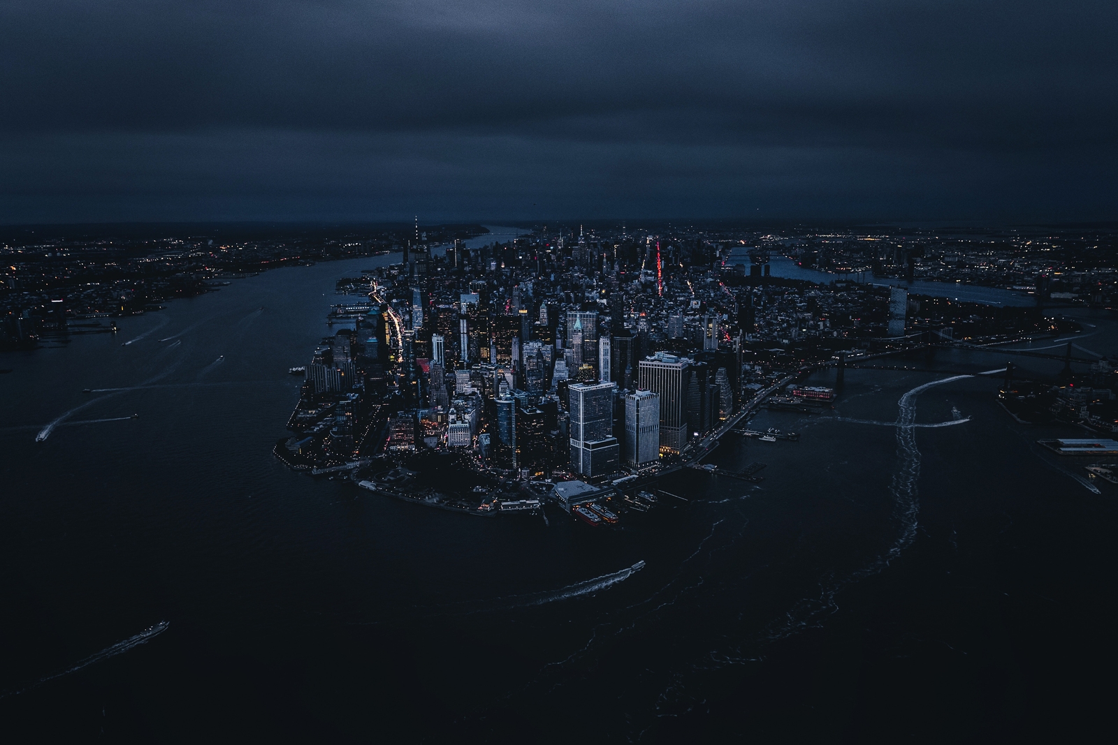 Landscape new york city building usa boat architecture Custom Gaming Mat Desk