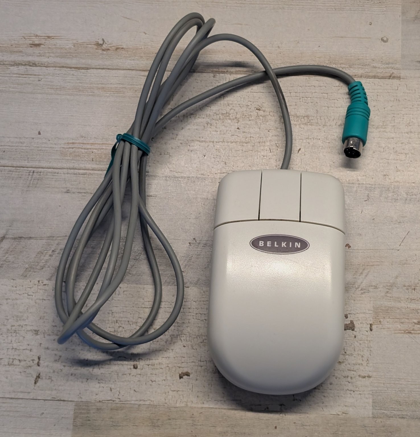 Belkin Mouse PS/2 F8E201 Vintage PC Mechanical 2-Button *INCONSISTENT MOVEMENT*