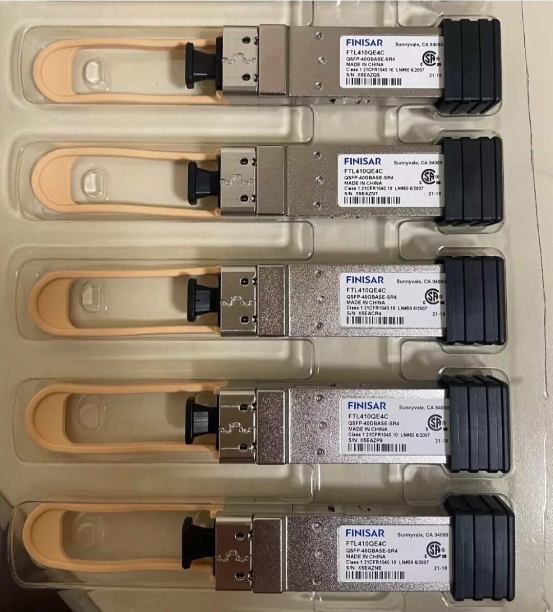 Finisar FTL410QE4C 40GBASE-SR4 QSFP+ Optical Transceiver