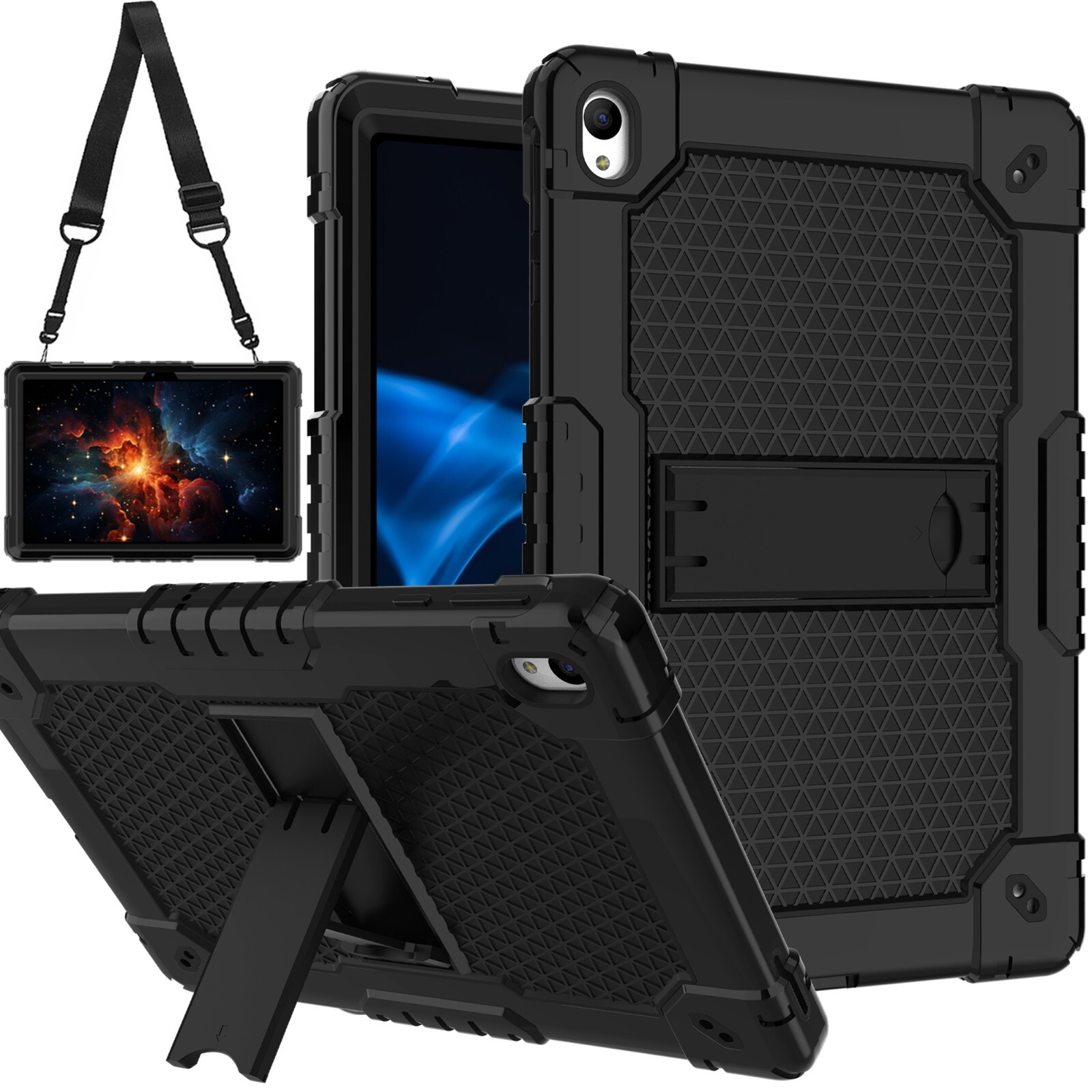 For Onn 10.1 Gen 4 2024 Kids Shockproof Case / Case+2pcs Screen Protectors