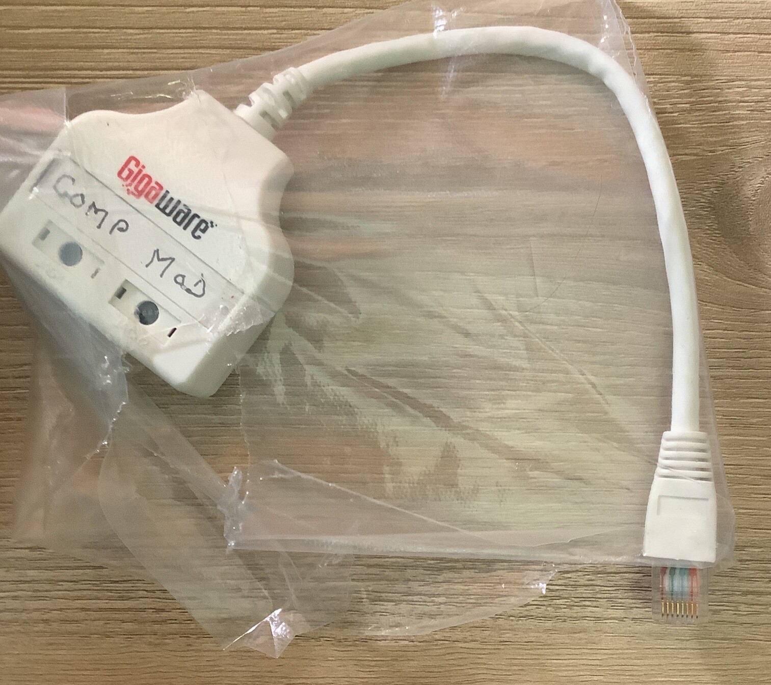 Gigaware RadioShack Cat5E/Ethernet Splitter/Combiner 2790033