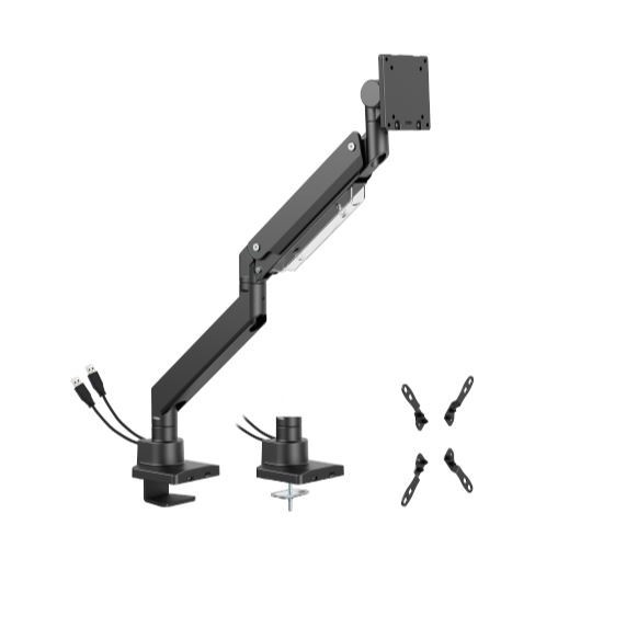 Brateck LDT80-C012UC SUPER HEAVY-DUTY GAS SPRING MONITOR ARM WITH USB-A