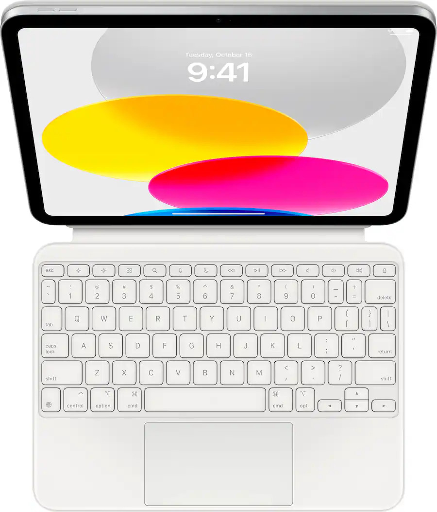 Genuine Apple Magic Keyboard Folio for iPad (A16) MQDP3LL/A - White - No Box VG