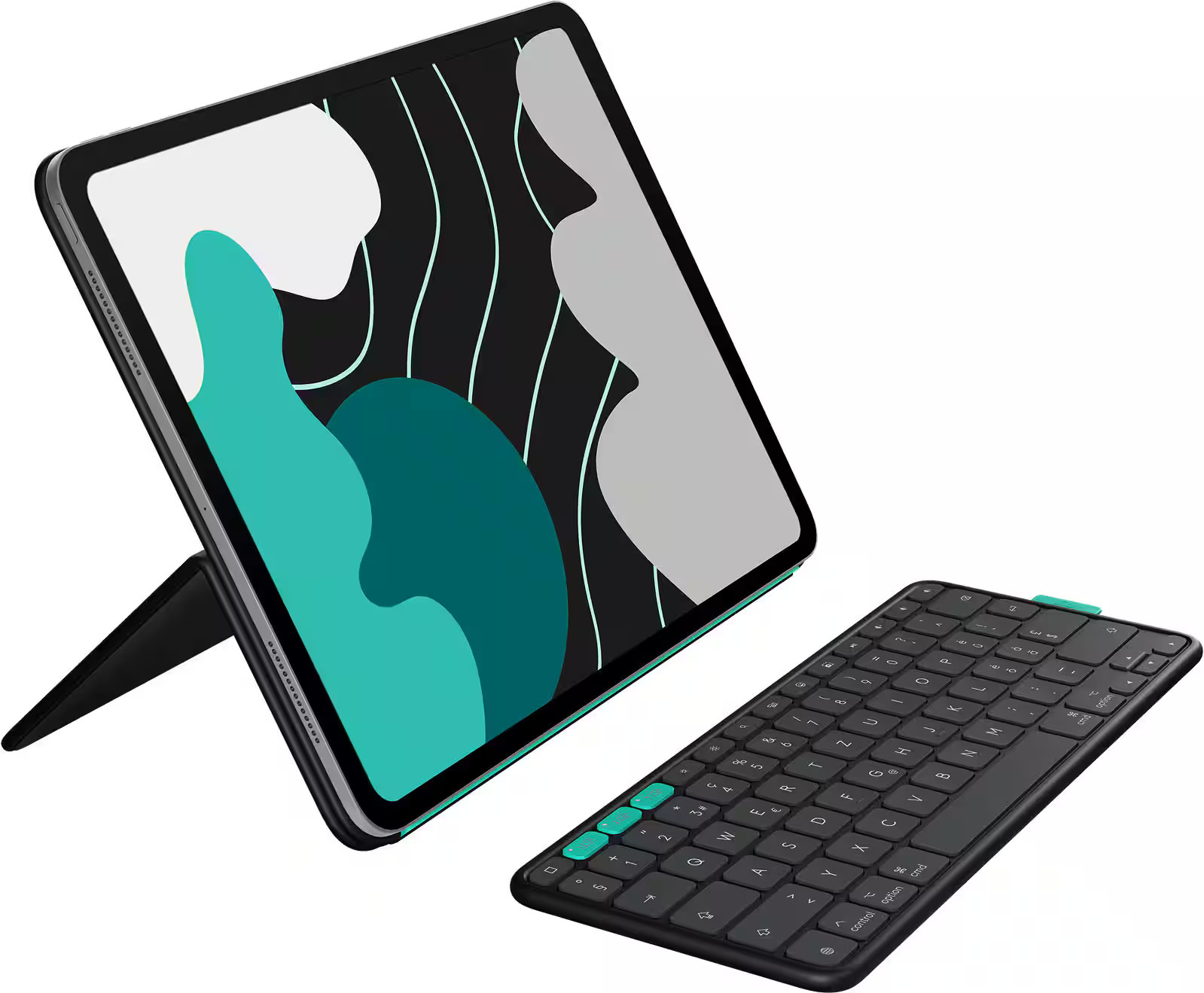 Logitech Flip Folio Keyboard Case for 13‑inch iPad Air and iPad Pro Graphite