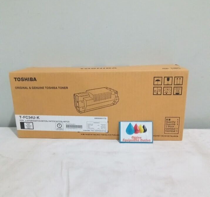 Toshiba T-FC34U-K TFC34UK Black Toner Cartridge